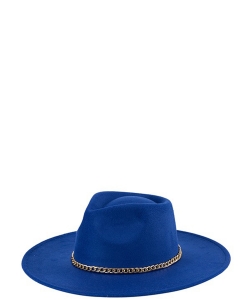 Fashion Chain Fedora Hat HA320080 BLUE